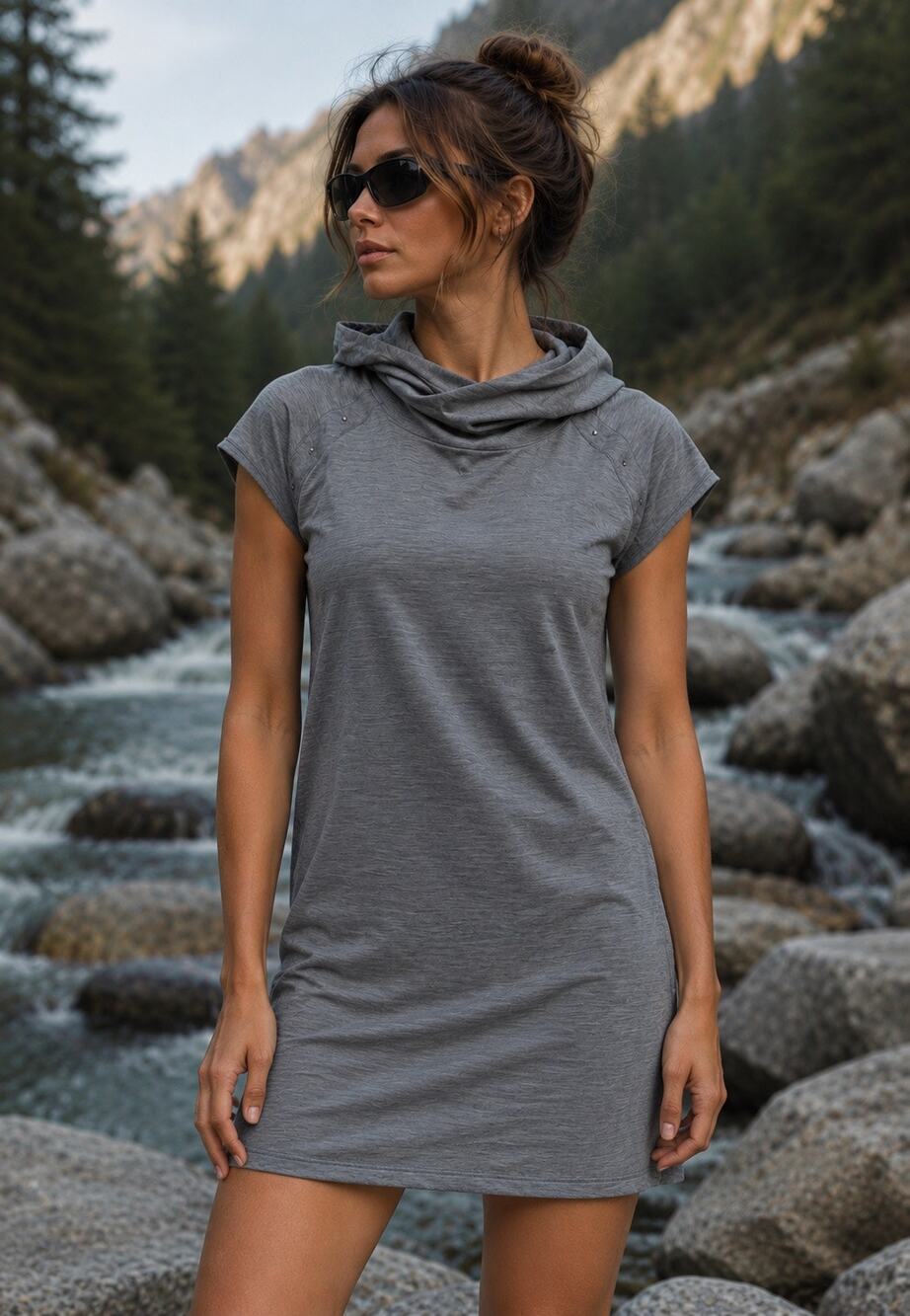 Smartwool Everyday Exploration Hooded Gorpcore Hiking Dress Outdoors Size XS